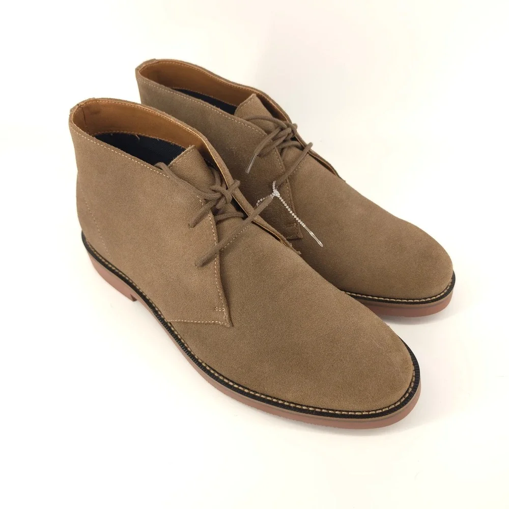 Dockers Mens Nigel Chukka Ankle Boot Suede Tan Size 11 Leather NWOB